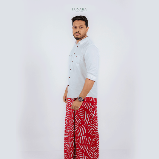 Lunara Luxe Linen Sarong - Red