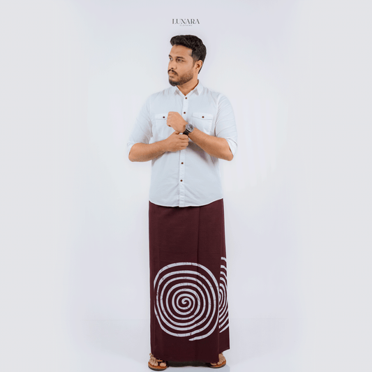 The 'Kombuwa' Sarong - Maroon