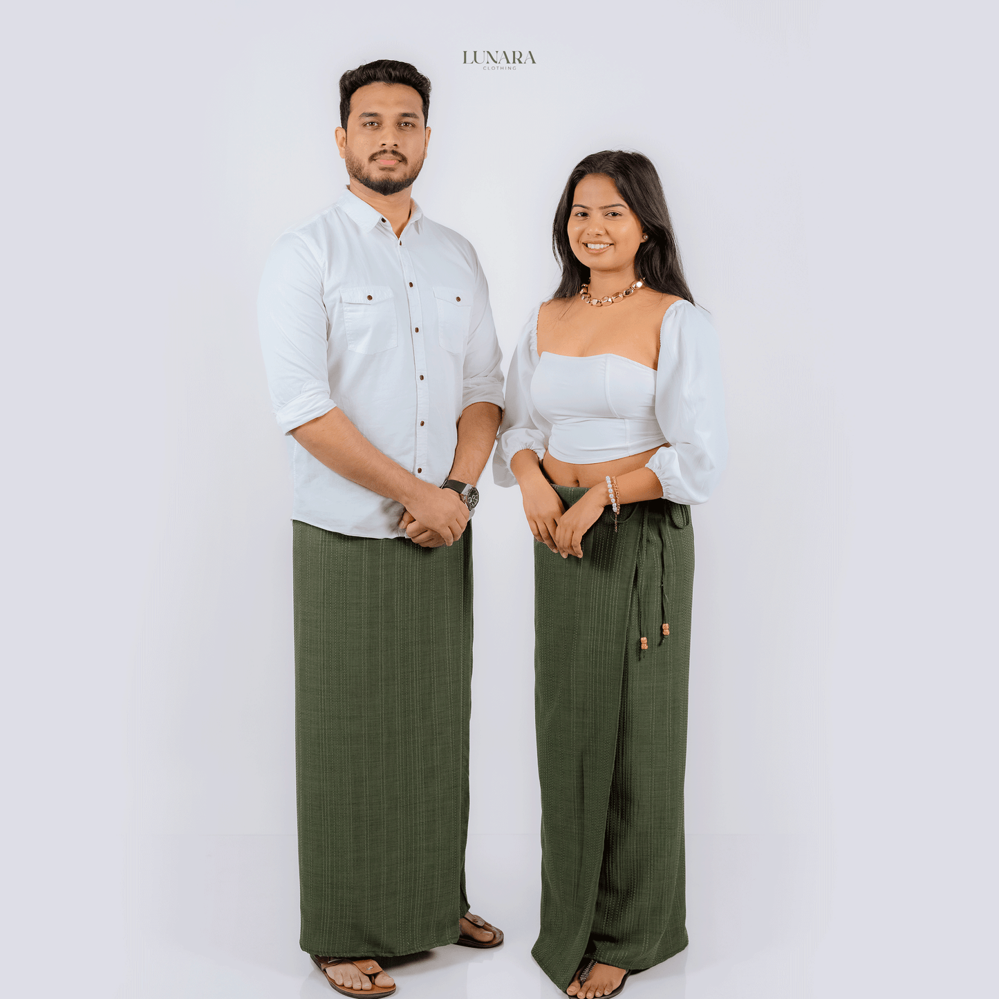 Lunara Essentials Lungi - Olive Green