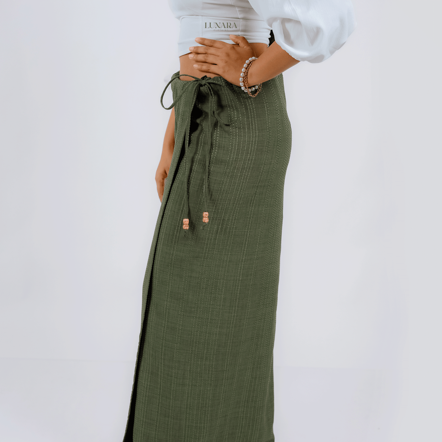 Lunara Essentials Lungi - Olive Green