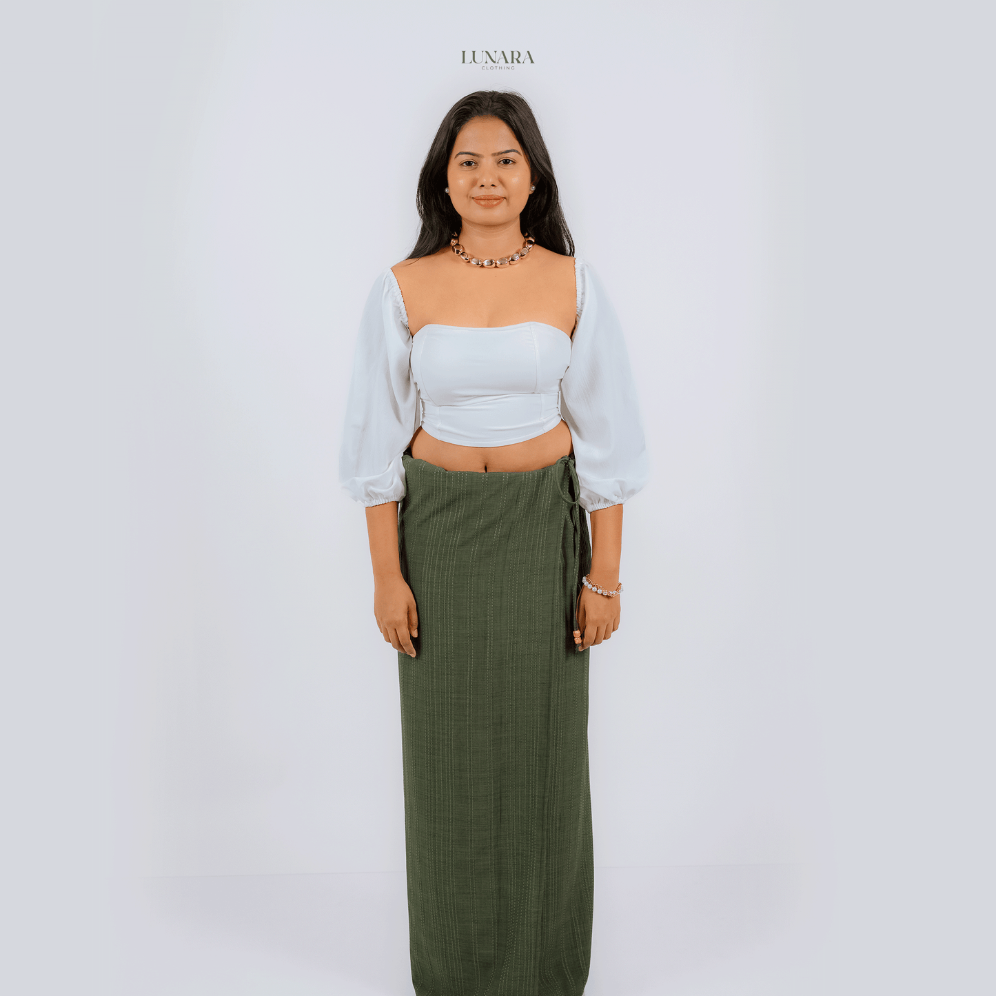 Lunara Essentials Lungi - Olive Green