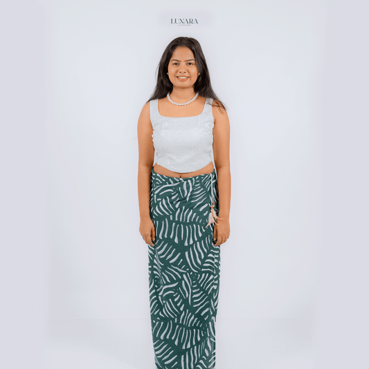 Lunara Luxe Linen Lungi - Green